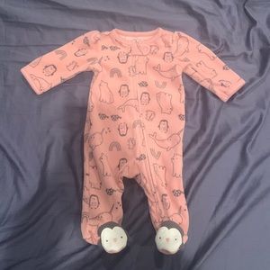Simple joys made by carters Fleece footie pajamas - size 0months newborn